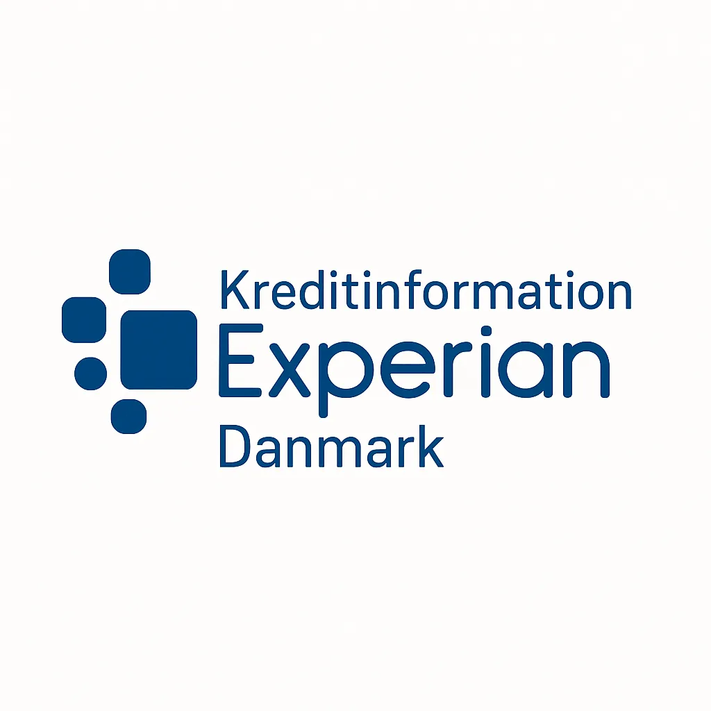 Editorialt ikon inspireret af Experian Danmark som bruges til at illustrere kreditinformation og RKI-data