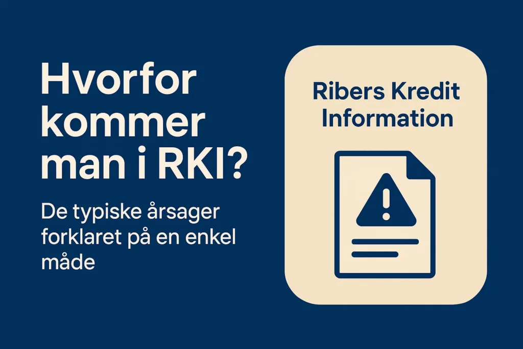 Dansk infografik i flat design, der forklarer hvorfor man kommer i RKI